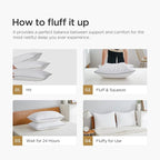Acanva Cooling Bed Pillows for Sleeping, Luxury Hotel Quality 3D Microfiber - Image 6