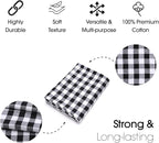 Pico Textiles 10 Yards Bolt Black and White Buffalo Plaid Checkered Flannel - Image 4
