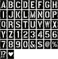 YEAJON 10 Inch Letter Stencils Symbol Numbers Craft Stencils, DIY Art Projects by YEAJON