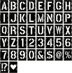 YEAJON 10 Inch Letter Stencils Symbol Numbers Craft Stencils, DIY Art Projects by YEAJON