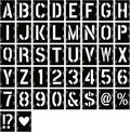 YEAJON 4 Inch Letter Stencils Symbol Numbers Craft Stencils, Chalkboard by YEAJON
