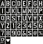 YEAJON 15 Inch Letter Stencils Symbol Numbers Craft Stencils, DIY Art Projects by YEAJON