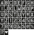 YEAJON 11 Inch Letter Stencils Symbol Numbers Craft Stencils, DIY Art Projects by YEAJON