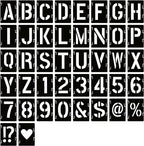 YEAJON 11 Inch Letter Stencils Symbol Numbers Craft Stencils, DIY Art Projects by YEAJON