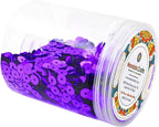 Mandala Crafts 6mm Flat Round Purple Sequins - Image 4