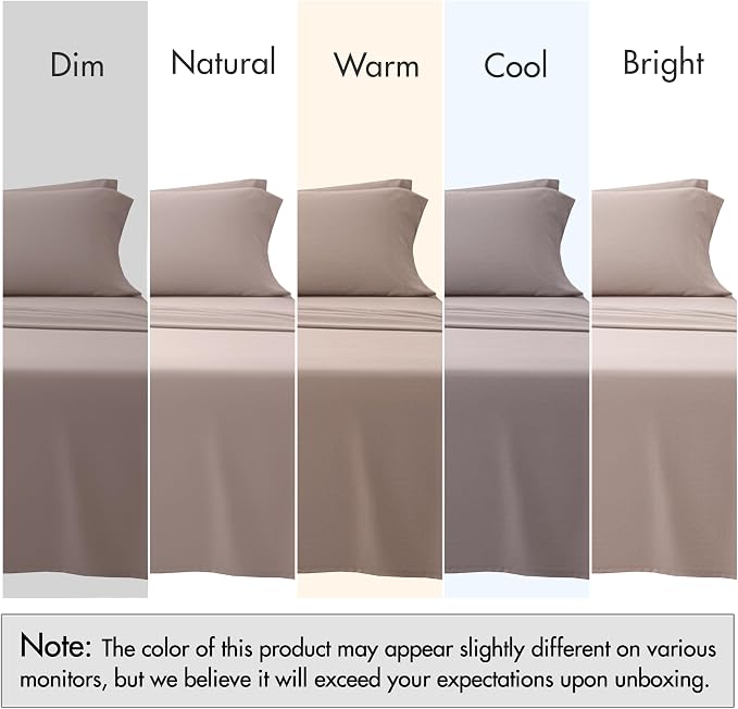 RUVANTI 100% Cotton Sheets – Split King Size Percale Bedding, Cooling & - Image 7