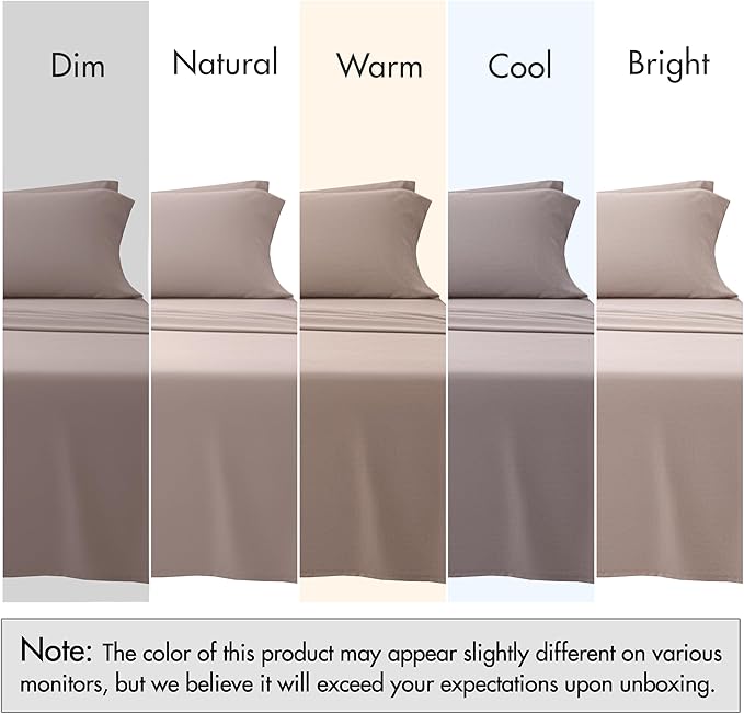 RUVANTI 100% Cotton Sheets – King Size Percale Bedding, Cooling & Breathable - Image 7