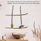 50Pcs Natural Twigs, Driftwood Branches, Unfinished Timber Rods - Image 5