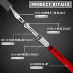 DIYSELF 2 Pack Exacto Knife Set, Precision Knife - Image 6