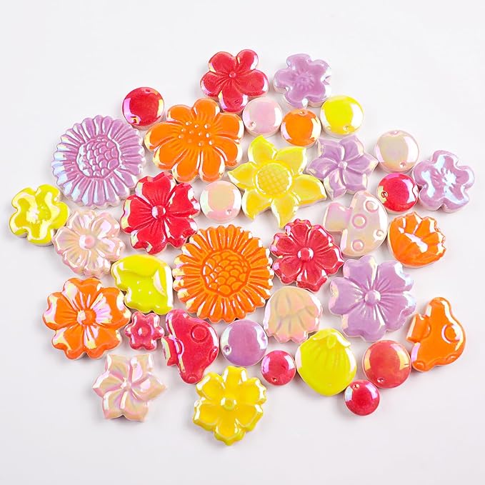 454g DIY Craft Ceramic Mosaic Tiles Flower Animal Mosaic Insect by BuenoarteMosaicStone