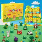Air Dry Clay Kit, 12 Animals Kingdom Modeling Clay by OpenairComfort
