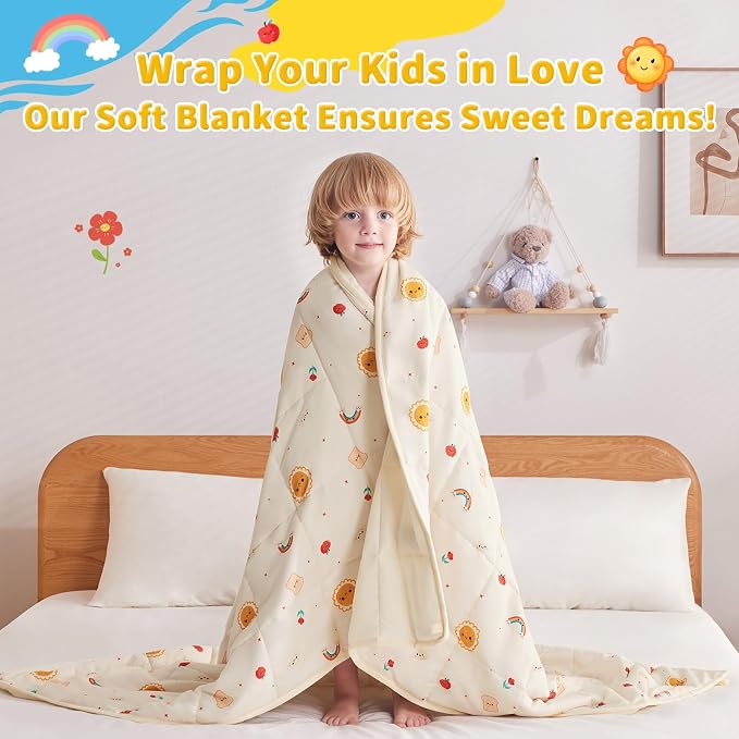 anfie Weighted Blanket Kids, Weighted Blanket Cooling Blanket - Image 3