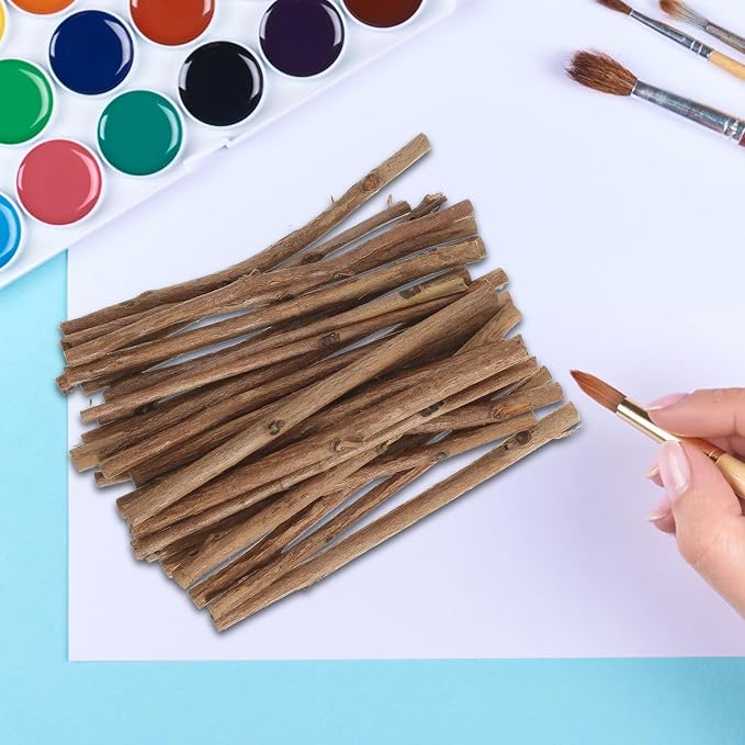 Didiseaon 100pcs 3. 9-inch Natural Wood Sticks, Tea Tree & Boxwood, Driftwood - Image 5