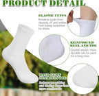 Silkfly White Cotton Socks for Tie Dye White Crew Ankle Socks Tie Dye kit Party - Image 4