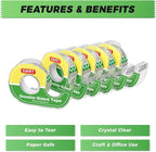 SWRT Double-Sided Tape for Crafts, 1/2 in x 300 in, 6 Pack - Image 3