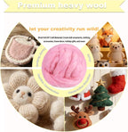 Wool Roving-3.5oz Needle Felting Wool, Soft Multi-Color Wool Fiber, Perfect - Image 3