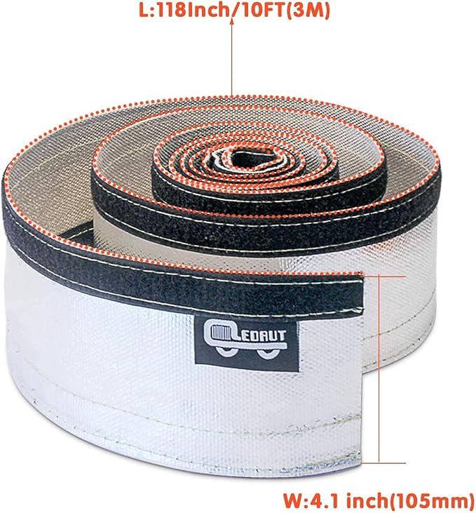 2 Pcs Heat Shroud Sleeve Aluminized Sleeving - Image 6