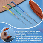 Mayboos 30 Pcs Wool Felting Needles, 3 Colors, 36-40 Gauge, Color Coded Tool Kit - Image 5