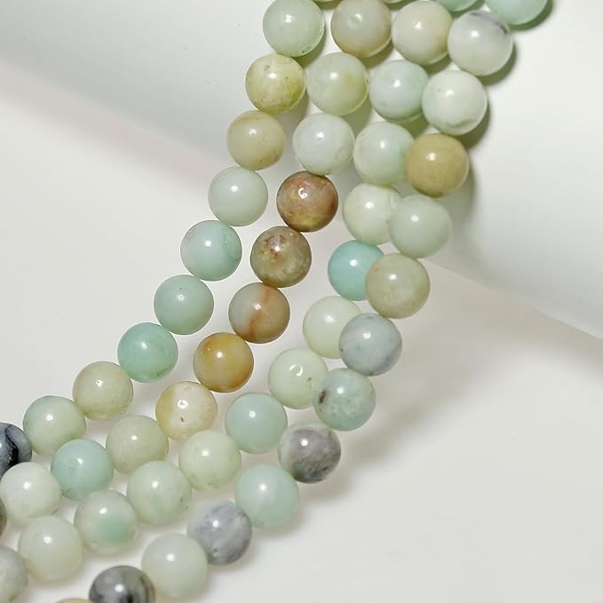 MJDCB Natural Stone Beads Multicolor Amazonite Round Loose Beads - Image 6