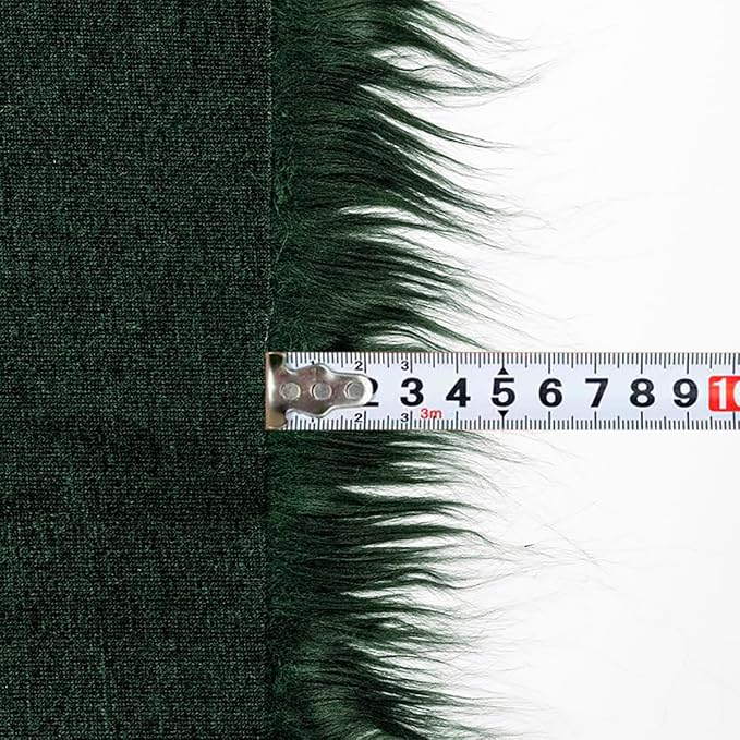 Kelly Green Faux Fur Fabric for Crafts Squares Furry Fabric for Sewing - Image 6