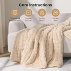 Drewin Fleece Weighted Blanket for Adults, Dual Sided Cozy Soft Sherpa Bed - Image 8