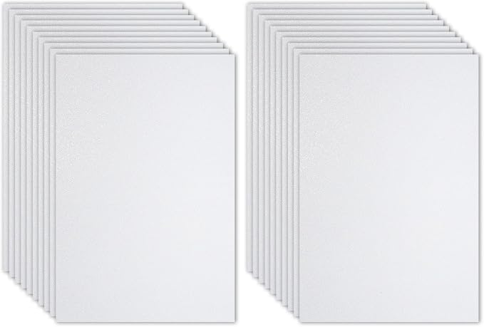PATIKIL White Shiny EVA Glitter Foam Sheet 16x12 Inch 2mm Thick by PATIKIL