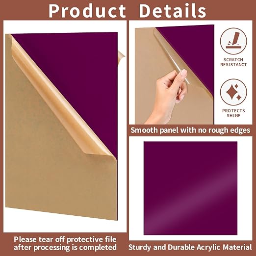 1/8 Thick 12 x 12 inch Acrylic Sheets - Image 4