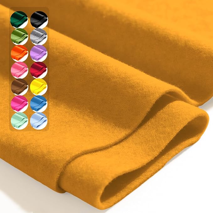 Honey Gold 36" X 36" Felt Fabric Sheet by Luceinvita