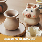 ZEHIQ Air Dry Clay-6.6 lbs Natural White Pottery Clay - Image 4