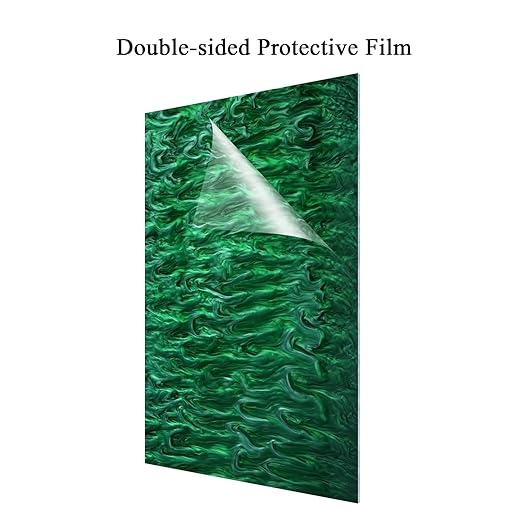 TOEPODO Pearlescent Ripple Cast Acrylic Sheets 1/8inch Thick Marble Acrylic - Image 3