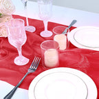VACVELT Red Sheer Organza Fabric by The Yard 60" Wide | Semi-Transparent - Image 4