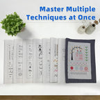 Nyrvexa 2026 New Embroidery Stitch Book Kit, Portable All Scenario Embroidery - Image 2
