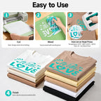 TECKWRAP Heat Transfer Vinyl for T-Shirts 11 PCS 12"x12" Easy Cut & Weed | PU - Image 6