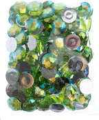 John Bead 200 Pieces 20mm, Peridot AB, Acrylic Round Flat Back Rhinestones - Image 2