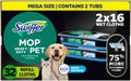Swiffer Sweeper Pet Heavy Duty Multi-Surface Wet Cloth Refills for Floor Mopping and Cleaning, Fresh scent, 16 count, Pack of 2
