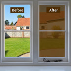 Niviy Tinted Anti-Glare Plastic Film One Way Window Film Privacy Mirror Effect - Image 5