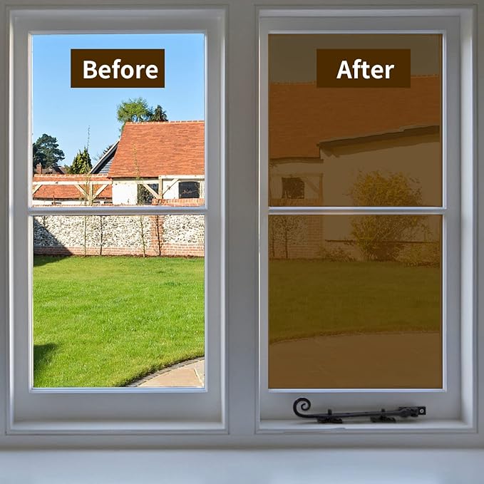 Niviy One Way Window Film Privacy Mirror Effect Self-Adhesive Window Tint UV - Image 5