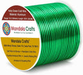 Mandala Crafts 18 Gauge Kelly Green Anodized Aluminum Craft Wire, 100 FT | by MandalaCrafts