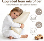 MR&HM Breathable Toddler Pillowcase 13"x18" Travel Pillow Case Set of 2 - Image 3