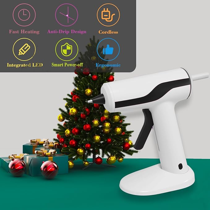 MONVICT Cordless Hot Melt Glue Gun, Smart Power-Off - Image 5