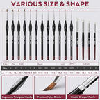 Nicpro All-in-One Miniature Painting Kit, Including 36 Colors Model Paint - Image 7