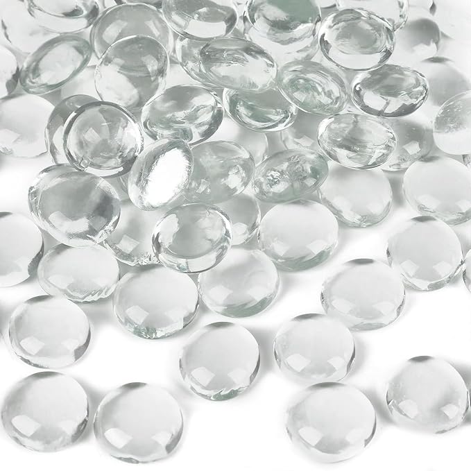 DomeStar 1 LB Glass Beads, Vase Fillers | Aquarium Decor, Fish Tank Rocks DIY by DOMESTAR