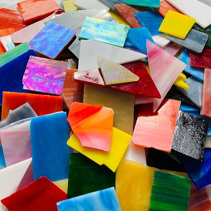 Mosaic Tiles Stained Glass Scraps Sheets by PALJOLLY