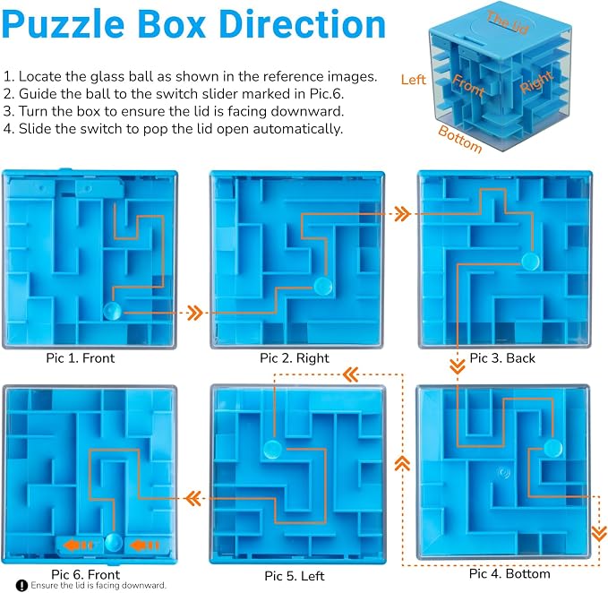 iKeelo Money Maze Puzzle Box for Kids and Teens, Makes Cash Gift Giving More Fun - Image 6