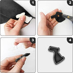20PCS Black Felt Fabric Sheets - Image 4