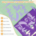 HTVRONT Purple HTV Roll Heat Transfer Vinyl - Image 3