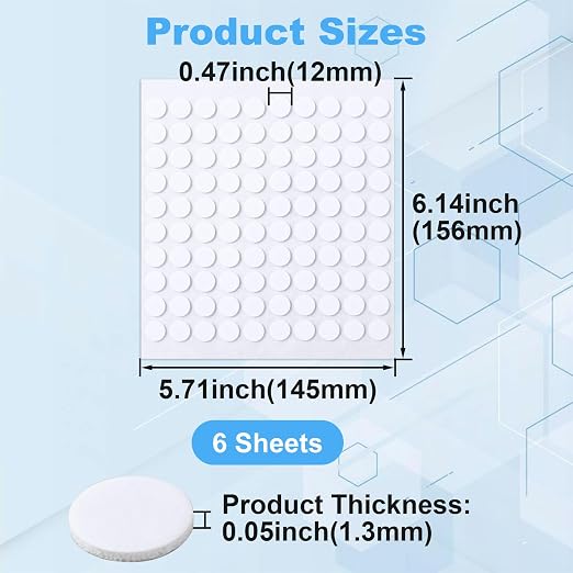 Joez Wonderful 6 Sheets Foam Adhesive Discs, 3D Mini Stickers - Image 2