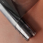 HYANG Grey Transparent PVC Super Clear Holographic Vinyl Faux Leather Sheets 1 - Image 3