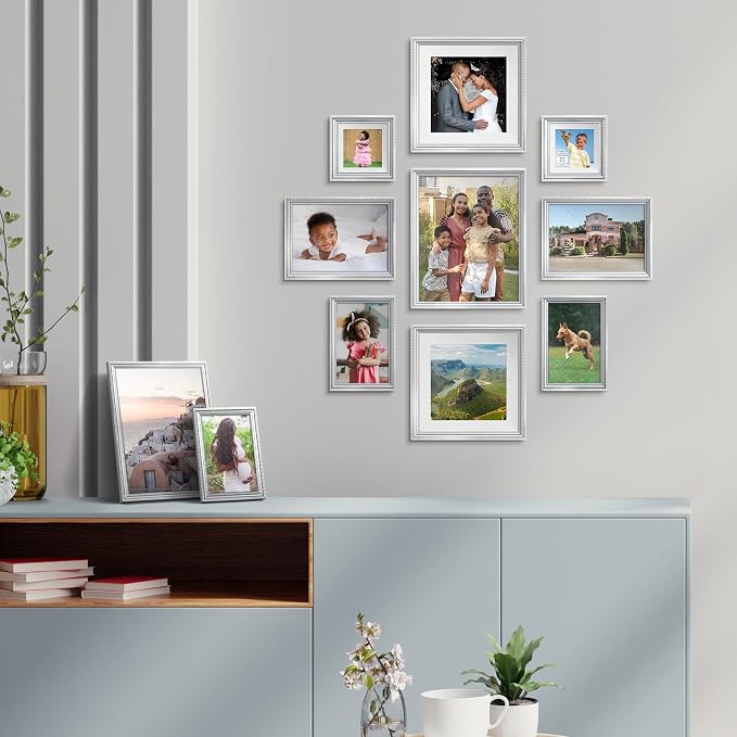 4x4 Picture Frames with 3x3 Mat, 6 Pack, Contemporary, Inspirations | These - Image 6