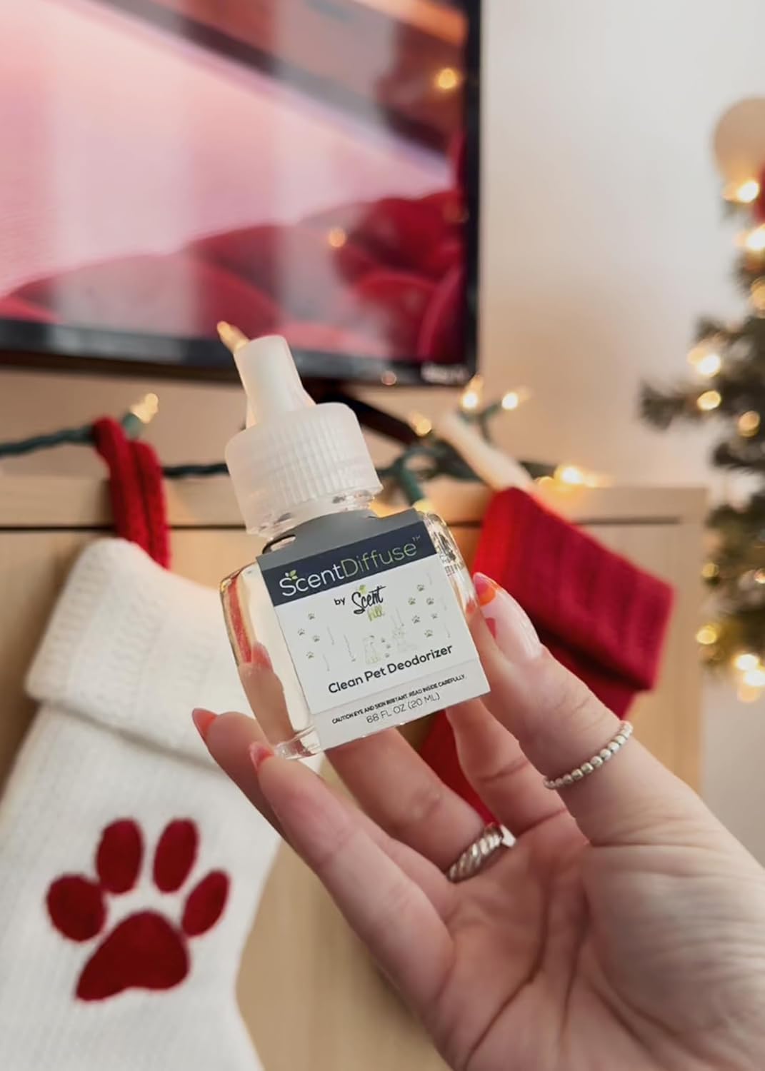 Scent Fill Clean Pet Plug in Air Freshener, 4 Scented Oil Refills